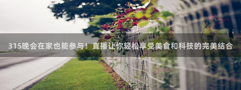360足球视频直播：315晚会在家也能参与！直播让你轻松享受美食和科技的完美结合